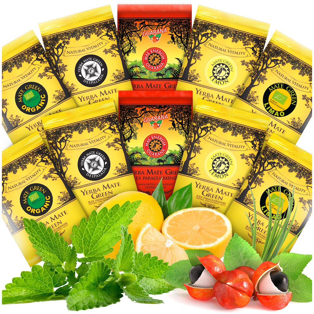 YERBA MATE MIX (10 x 50 g) 500 g - YERBA MATE GREEN