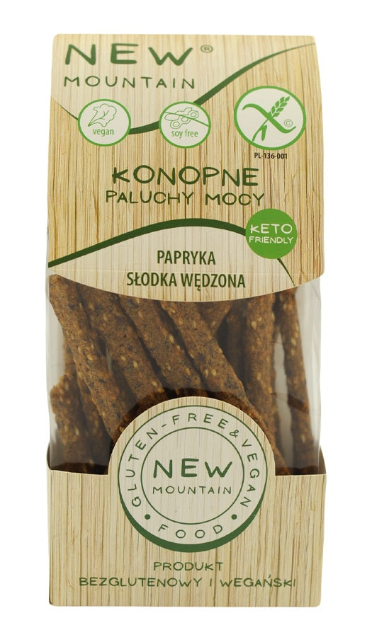 PALUCHY MOCY KONOPNE Z PAPRYKĄ SŁODKĄ WĘDZONĄ BEZGLUTENOWE 200 g...