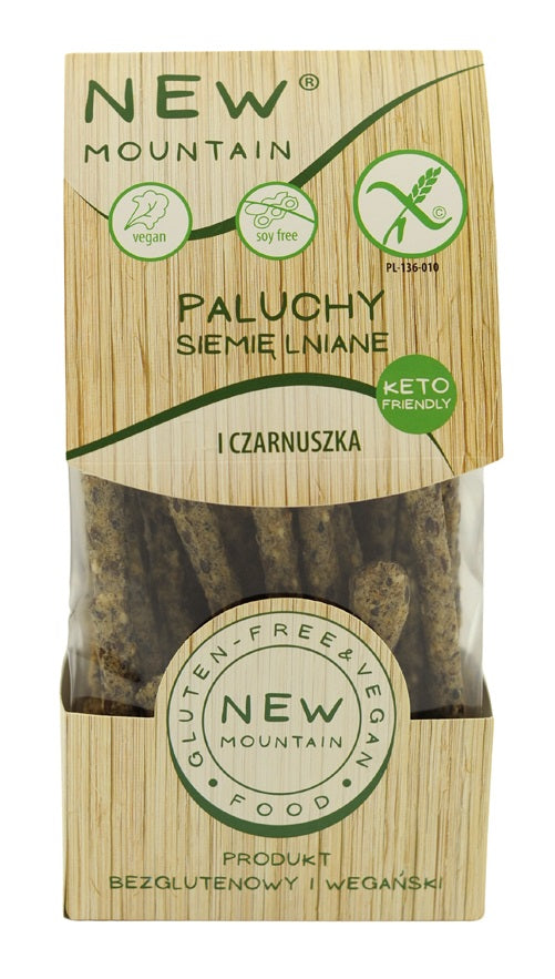 PALUCHY Z SIEMIENIEM LNIANYM I CZARNUSZKĄ BEZGLUTENOWE 200 g - NEW...