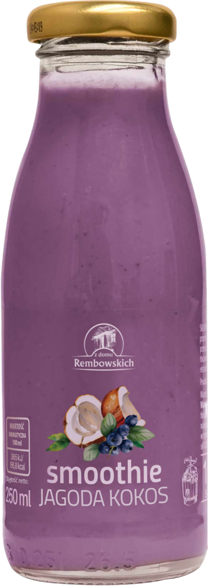SMOOTHIE JAGODA - KOKOS 250 ml - REMBOWSCY