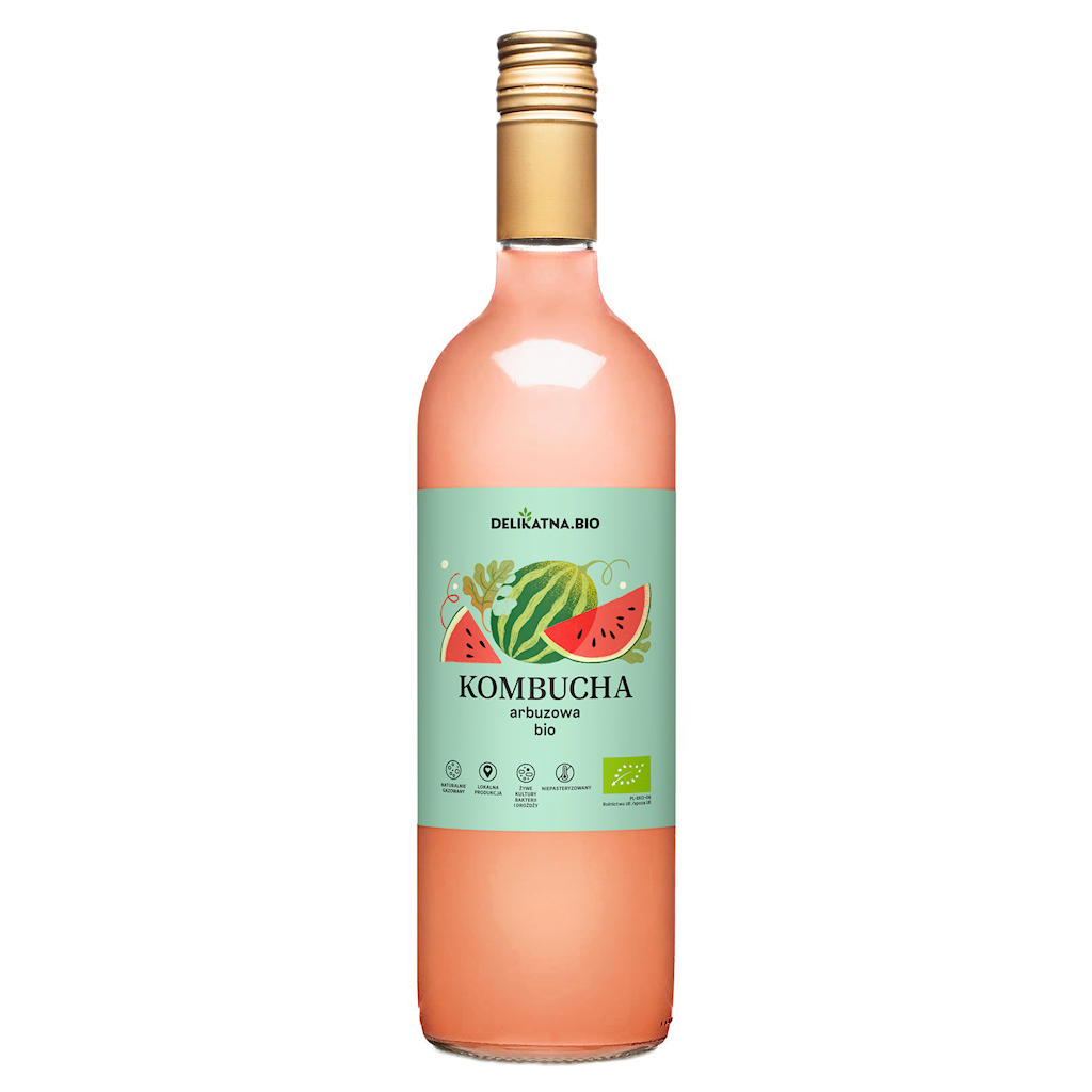 KOMBUCHA ARBUZOWA BIO 750 ml - DELIKATNA