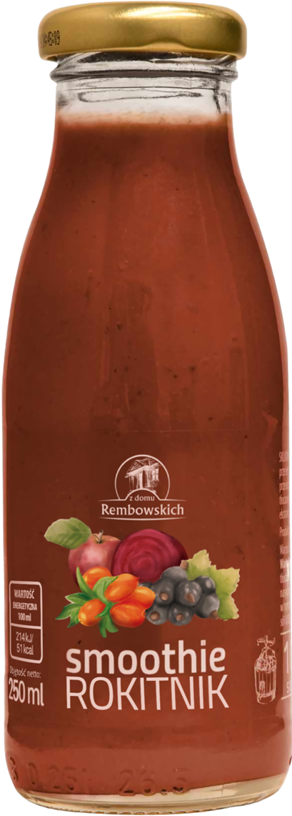 SMOOTHIE CZARNA PORZECZKA - ROKITNIK 250 ml - REMBOWSCY