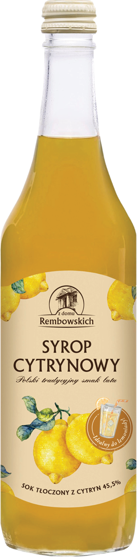SYROP CYTRYNOWY 500 ml - REMBOWSCY