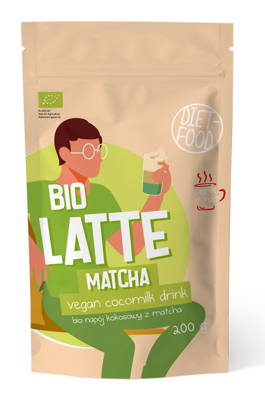 MATCHA LATTE BIO 200 g - DIET-FOOD