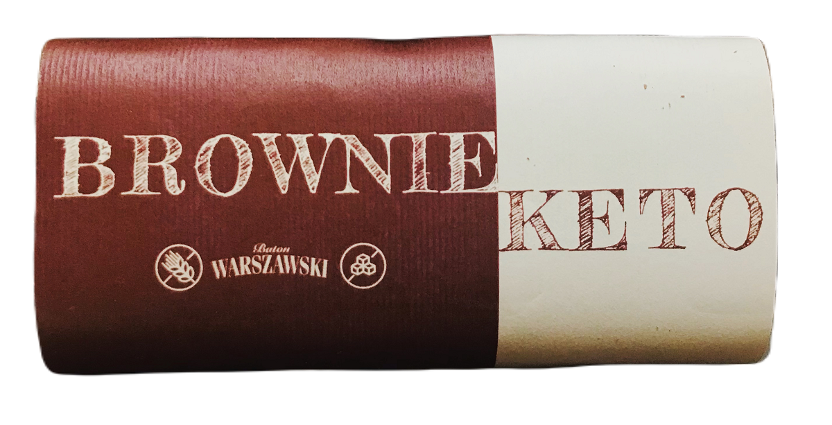 BATON BROWNIE BEZ DODATKU CUKRÓW BEZGLUTENOWY KETO 50 g - WARSZAWSKI
