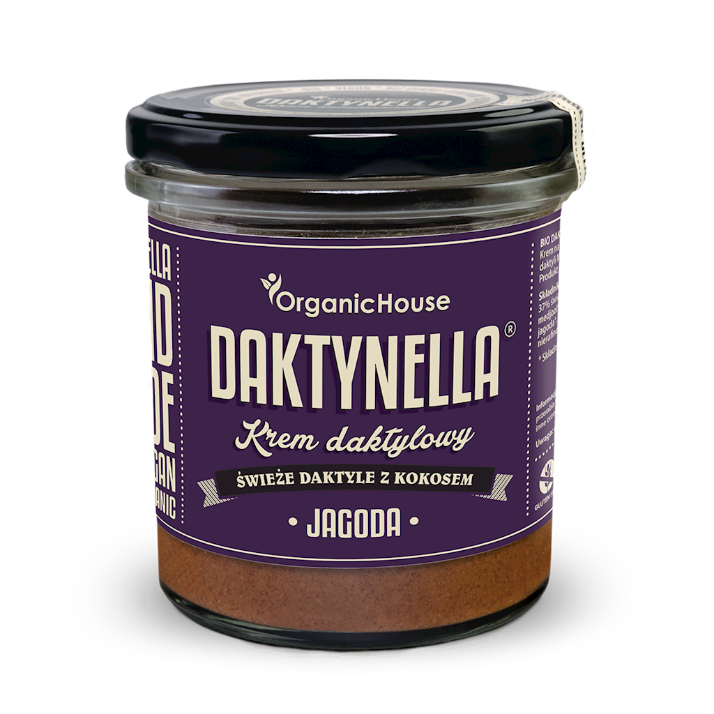 KREM KOKOS - DAKTYLE MEDJOOL - JAGODA BEZGLUTENOWY BIO 280 g...