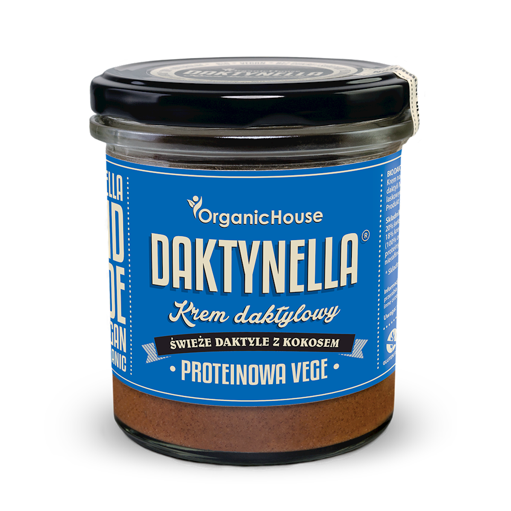 KREM PROTEINOWY KOKOS - DAKTYLE MEDJOOL BEZGLUTENOWY BIO 280 g...