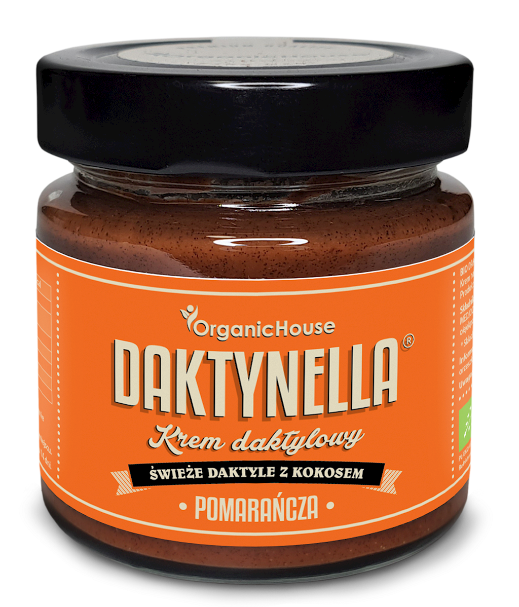 KREM KOKOS - DAKTYLE MEDJOOL - POMARAŃCZA BEZGLUTENOWY BIO 190 g...