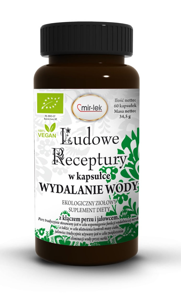 KAPSUŁKI NA WYDALANIE WODY BIO (60 szt.) 30,6 g - MIR-LEK (LUDOWE...
