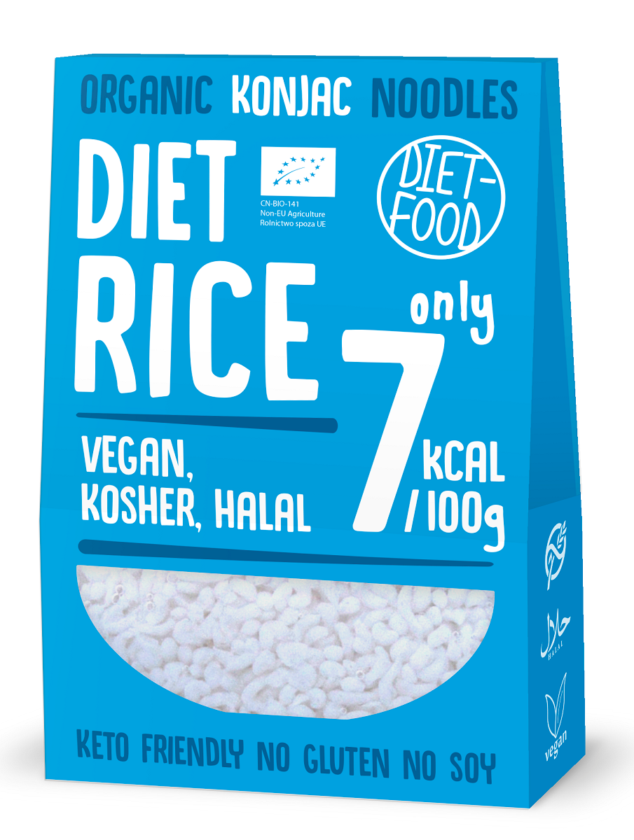 MAKARON (KONJAC) W KSZTAŁCIE RYŻU BEZGLUTENOWY BIO 385 g (300 g)...