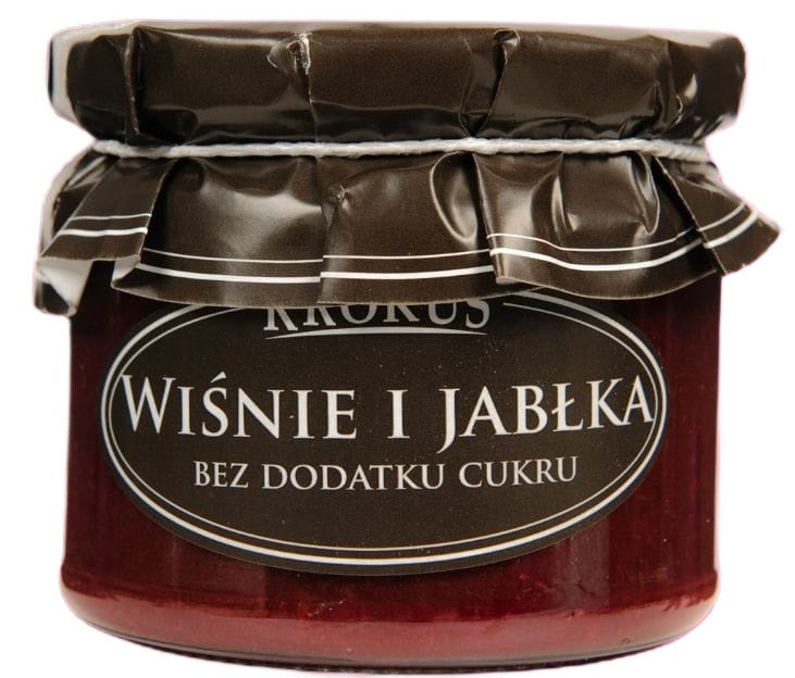 WIŚNIE I JABŁKA BEZ DODATKU CUKRÓW 310 g - KROKUS