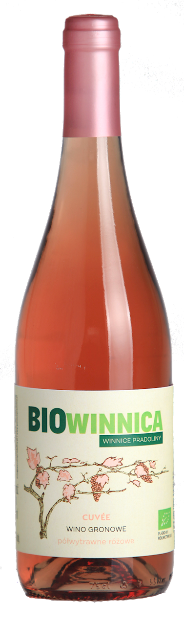 WINO RÓŻOWE PÓŁWYTRAWNE CUVÉE BIO 750 ml (POLSKA) - WINNICE...