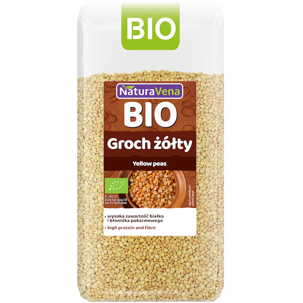 GROCH ŻÓŁTY BIO 400 g - NATURAVENA