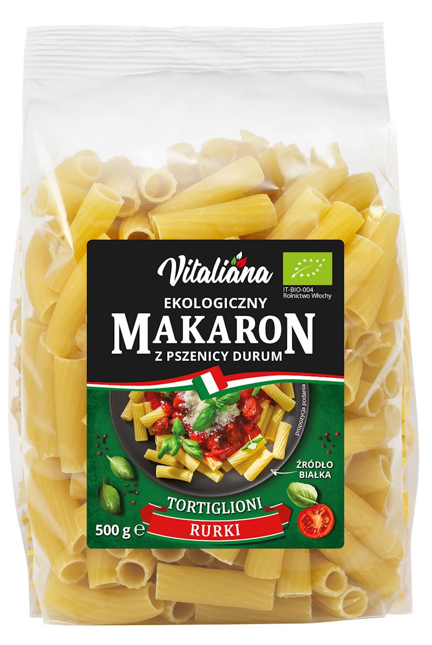 MAKARON (SEMOLINOWY) RURKA BIO 500 g- VITALIANA