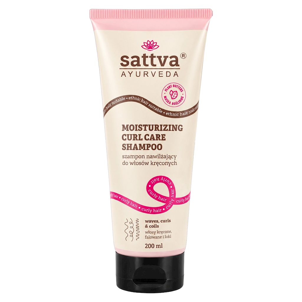 SZAMPON NAWILŻAJĄCY DO WŁOSÓW KRĘCONYCH 200 ml - SATTVA (AYURVEDA)