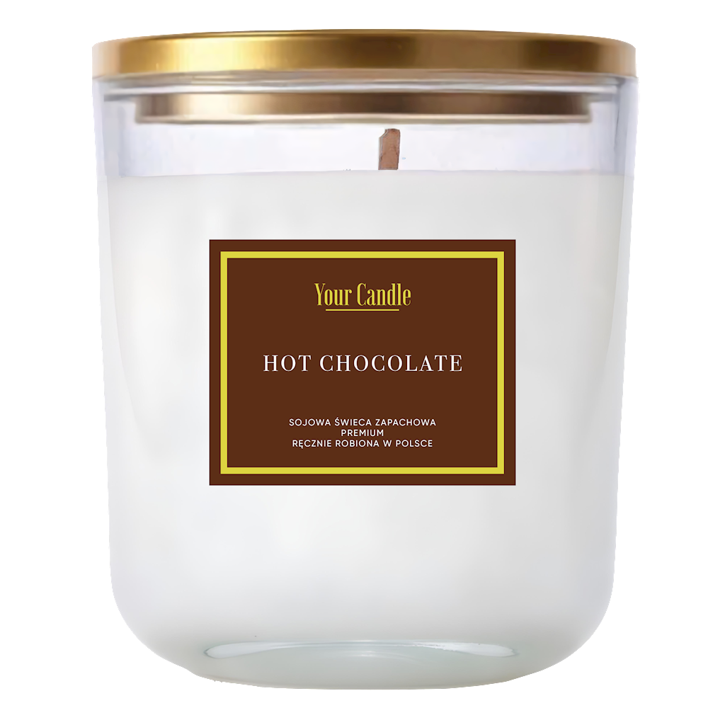 ŚWIECA SOJOWA ZAPACHOWA HOT CHOCOLATE 180 ml - YOUR CANDLE
