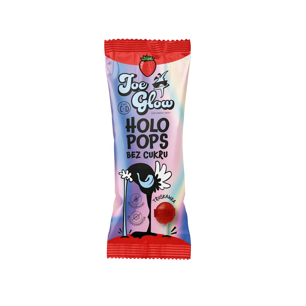 LIZAK KULKA HOLO POPS O SMAKU TRUSKAWKOWYM Z WITAMINĄ D I C BEZ CUKRU...