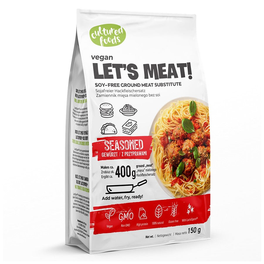 ZAMIENNIK MIĘSA MIELONEGO Z PRZYPRAWAMI BEZGLUTENOWY 150 g - CULTURED...