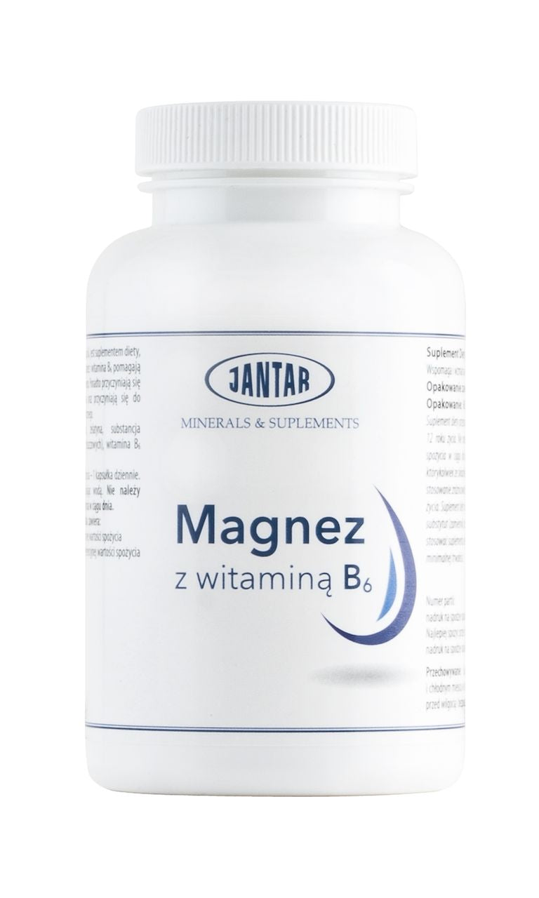MAGNEZ + WITAMINA B6 60 KAPSUŁEK - JANTAR