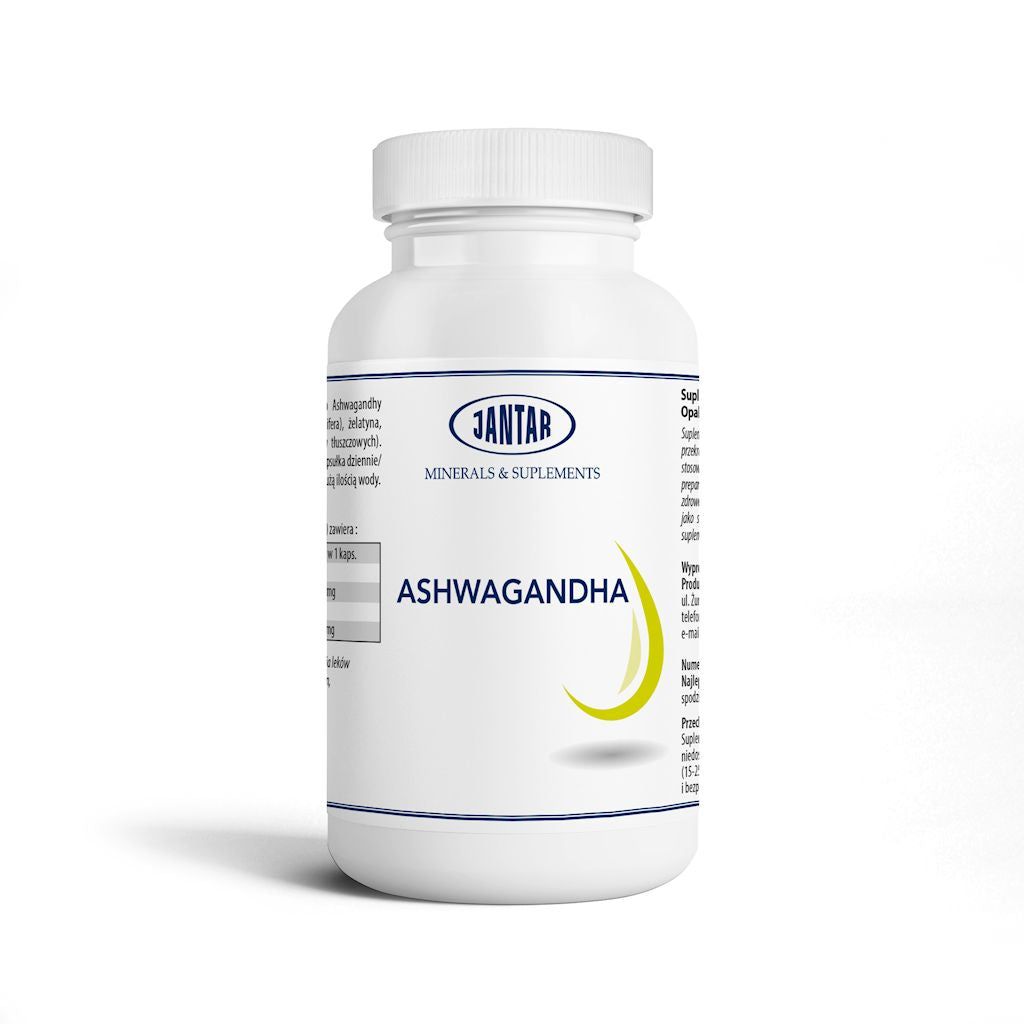 ASHWAGANDHA EKSTRAKT (500 mg) 90 KAPSUŁEK - JANTAR