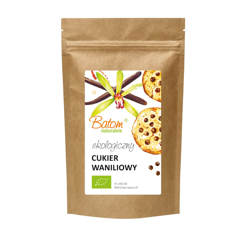 CUKIER WANILIOWY BIO 100 g - BATOM