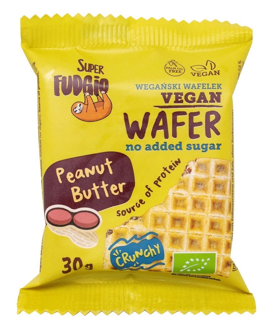 WAFELEK Z KREMEM ARACHIDOWYM I SOLĄ BEZ DODATKU CUKRU BIO 30 g - ME...