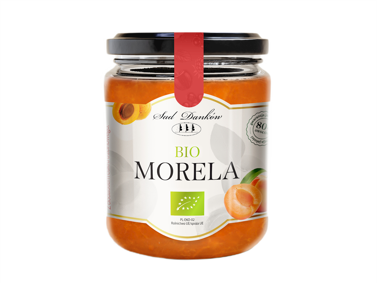 MORELA 80 % Z CUKREM TRZCINOWYM BIO 270 g - SAD DANKÓW