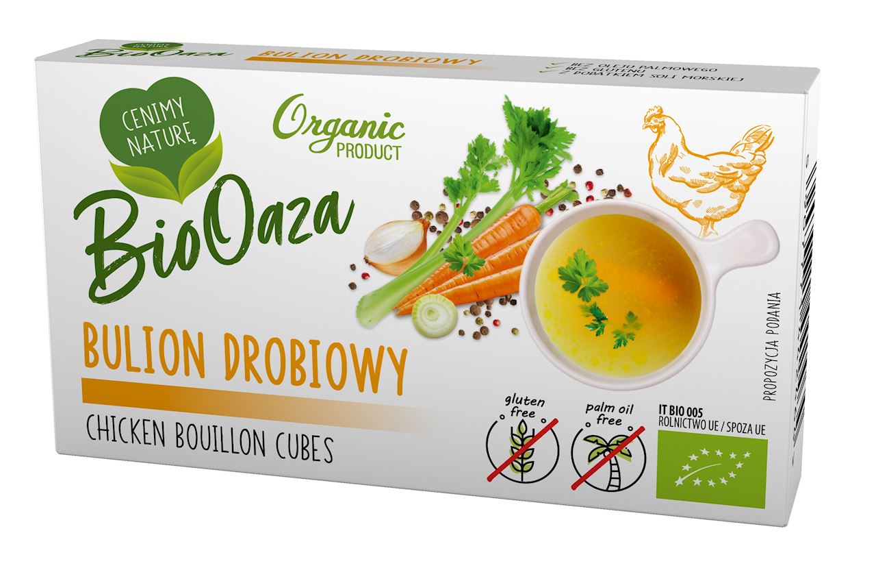 BULION - KOSTKI DROBIOWE BEZ DODATKU CUKRÓW BEZGLUTENOWE BIO (6 x 11...