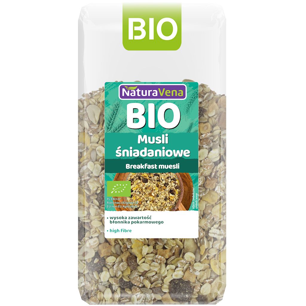 MUSLI ŚNIADANIOWE BIO 300 g - NATURAVENA