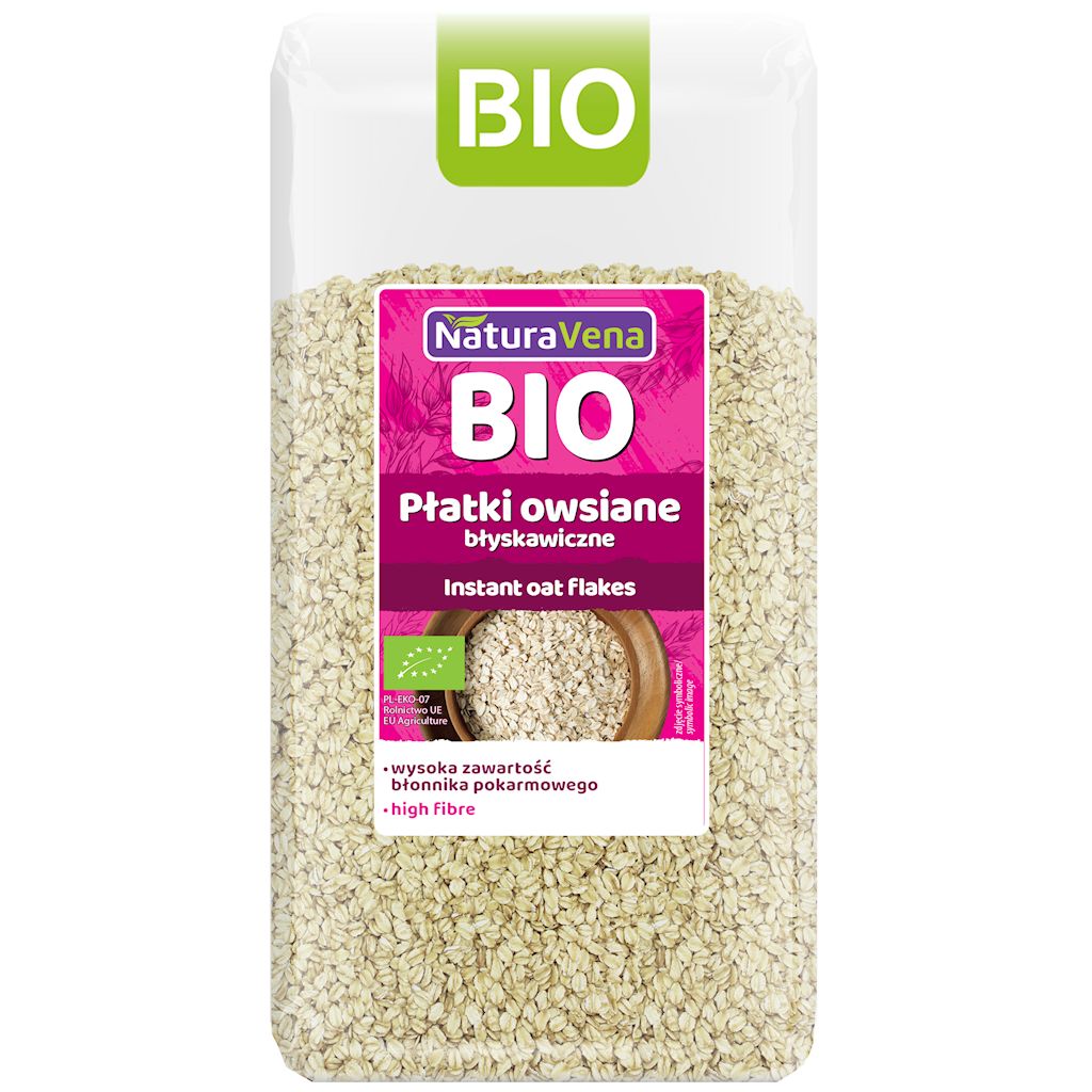 PŁATKI OWSIANE BŁYSKAWICZNE BIO 300 g - NATURAVENA