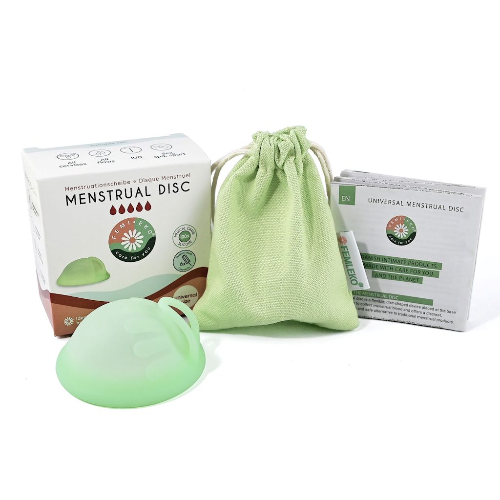 DYSK MENSTRUACYJNY UNIWERSALNY ZIELONY - FEMI.EKO