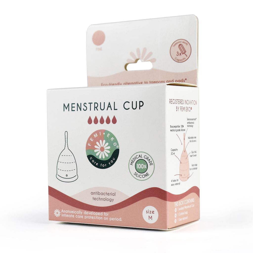 KUBECZEK MENSTRUACYJNY FIOLETOWY ROZMIAR M - FEMI.EKO