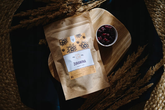 ŻURAWINA suszona cięta niesiarkowana KANADA 500g DUŻA PACZKA