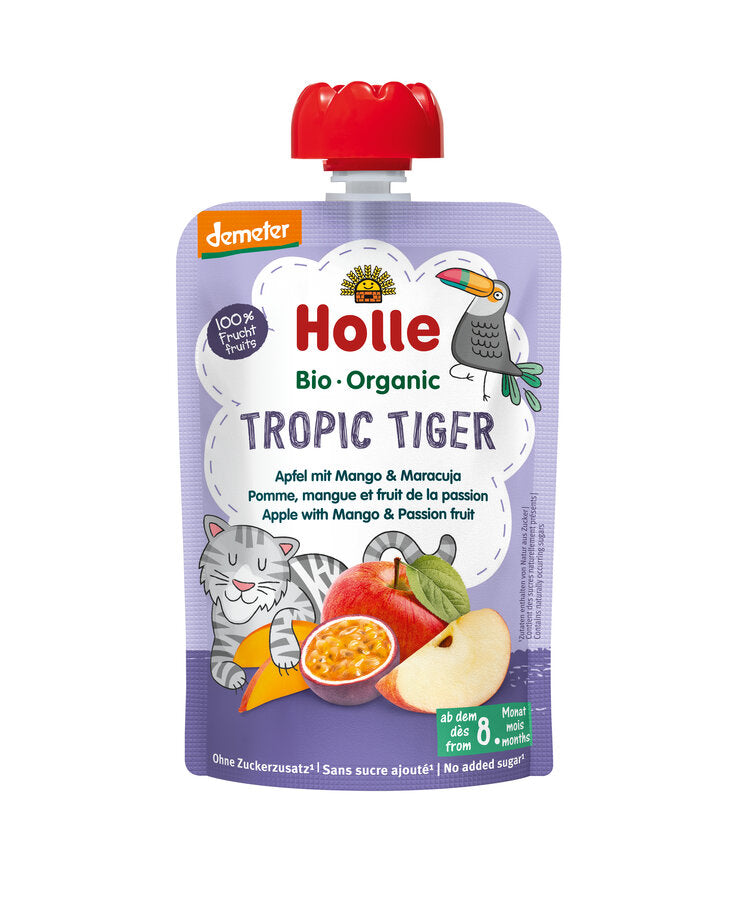 MUS TROPIKALNY TYGRYSEK (JABŁKO - MANGO - MARAKUJA) BEZ DODATKU...