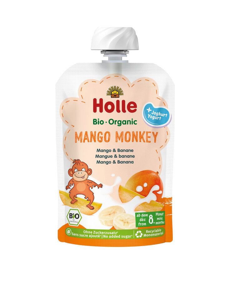 MUS MANGO MAŁPKA (JOGURT - MANGO - BANAN) BEZ DODATKU CUKRÓW OD 8...