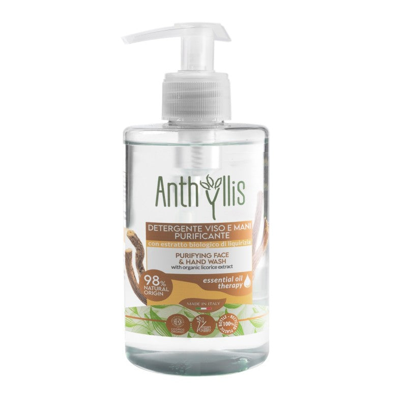 ŻEL DO MYCIA TWARZY I RĄK Z EKSTRAKTEM Z LUKRECJI ECO 300 ml - ANTHYLLIS