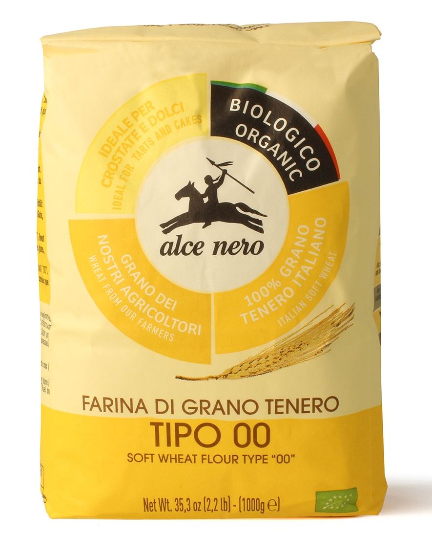 MĄKA PSZENNA TYP 00 DO SŁODKICH WYPIEKÓW BIO 1 kg - ALCE NERO