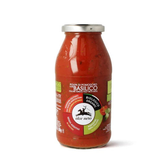 PULPA POMIDOROWA Z BAZYLIĄ BIO 500 g - ALCE NERO