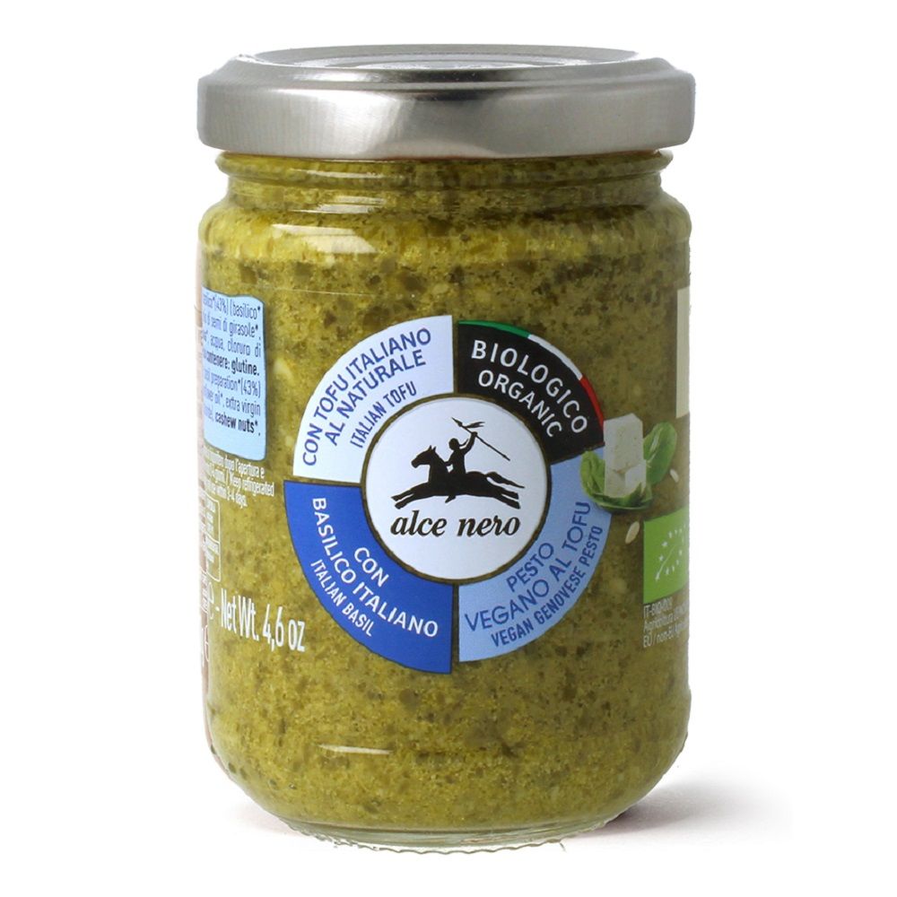 PESTO BAZYLIOWE Z TOFU WEGAŃSKIE BIO 130 g - ALCE NERO