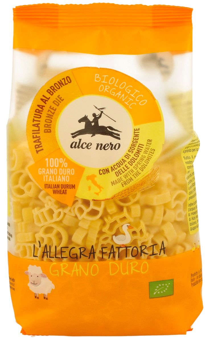 MAKARON (SEMOLINOWY) DLA DZIECI FARMA BIO 250 g - ALCE NERO