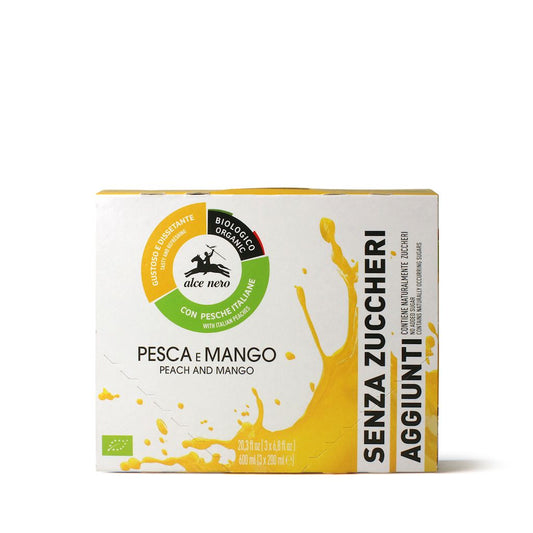 NAPÓJ BRZOSKWINIA - MANGO BEZ DODATKU CUKRÓW BIO 200 ml - ALCE NERO