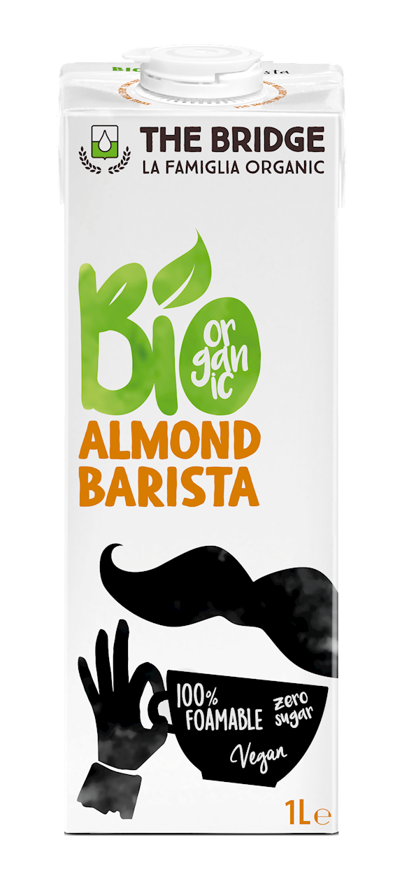 NAPÓJ MIGDAŁOWY BARISTA BEZ DODATKU CUKRÓW BEZGLUTENOWY BIO 1 L...