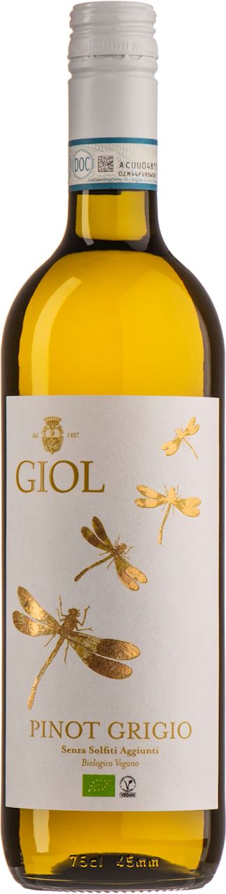WINO BIAŁE WYTRAWNE PINOT GRIGIO BEZ DODATKU SIARCZYNÓW BIO 750 ml...