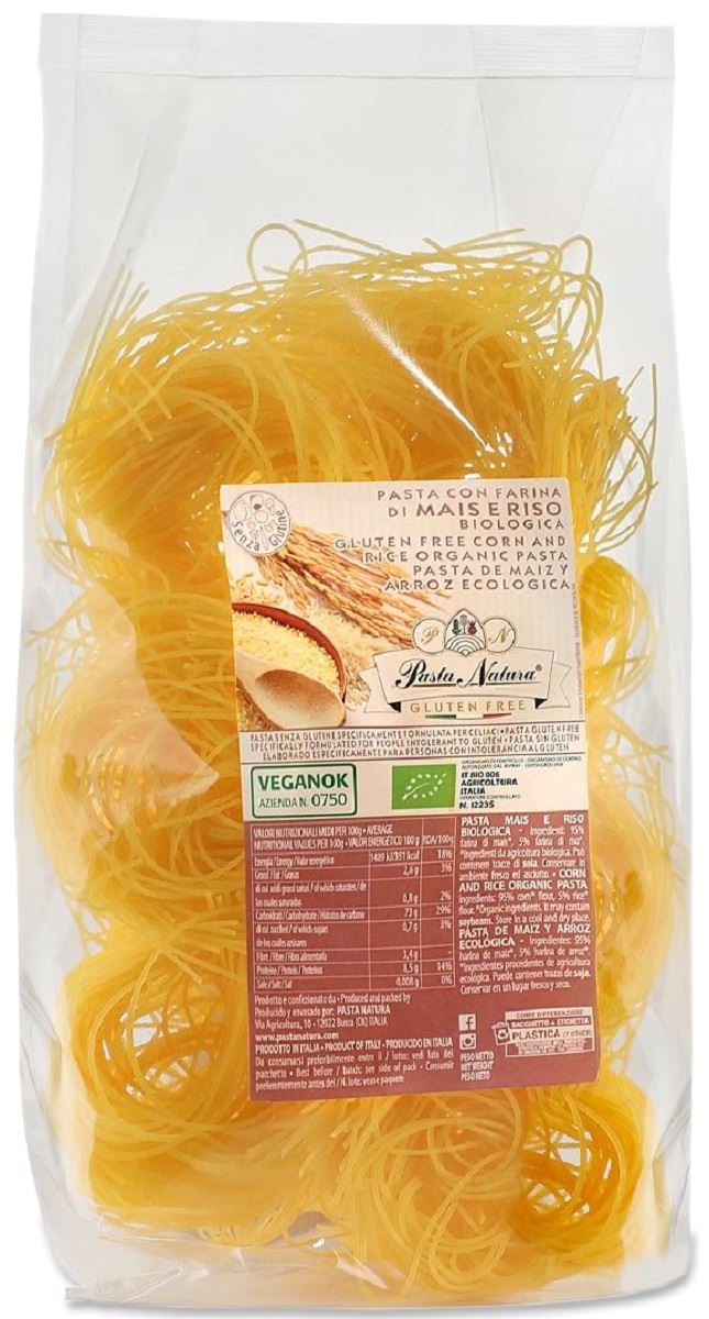 MAKARON (KUKURYDZIANO - RYŻOWY) GNIAZDA BEZGLUTENOWY BIO 250 g - PASTA...