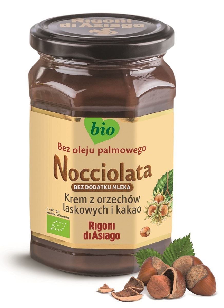 KREM WEGAŃSKI Z ORZECHÓW LASKOWYCH I KAKAO BEZGLUTENOWY BIO 250 g...