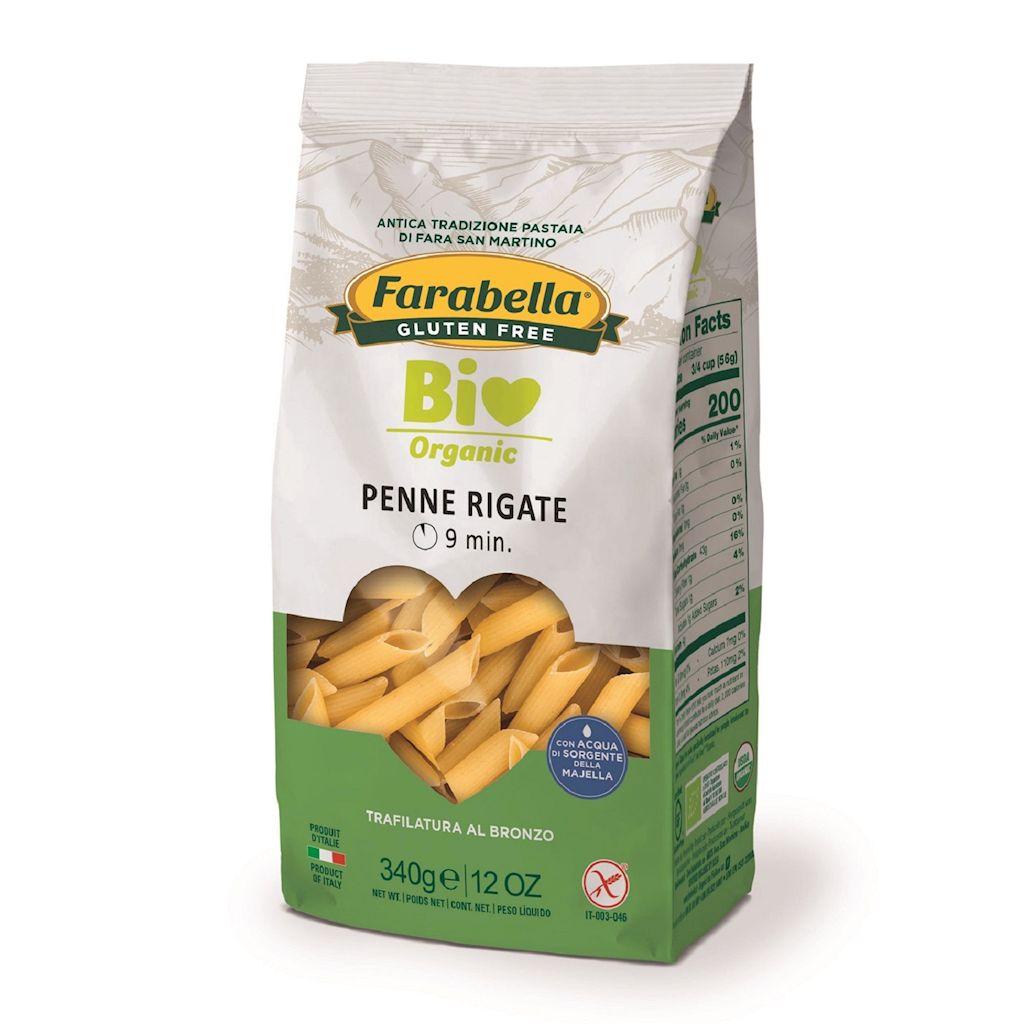 MAKARON (KUKURYDZIANO - RYŻOWY) PENNE RIGATE BEZGLUTENOWY BIO 340 g...