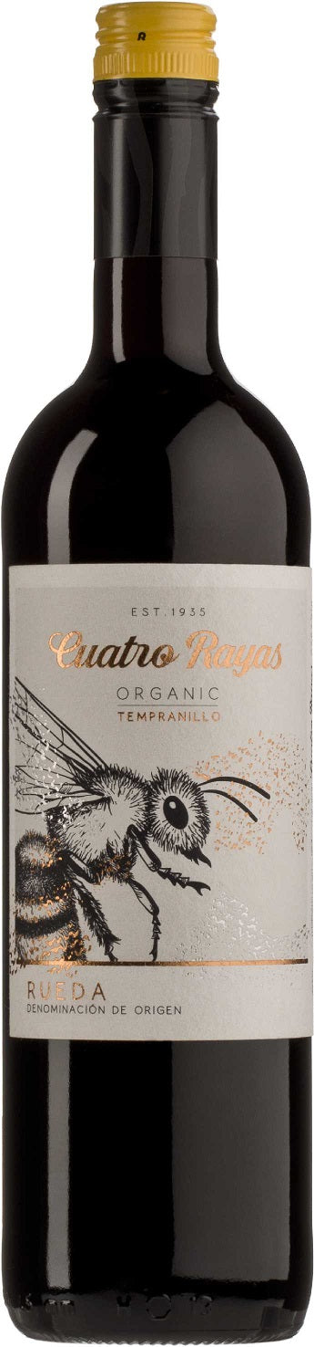 WINO CZERWONE WYTRAWNE TEMPRANILLO BIO 750 ml (HISZPANIA) - CUATRO RAYAS