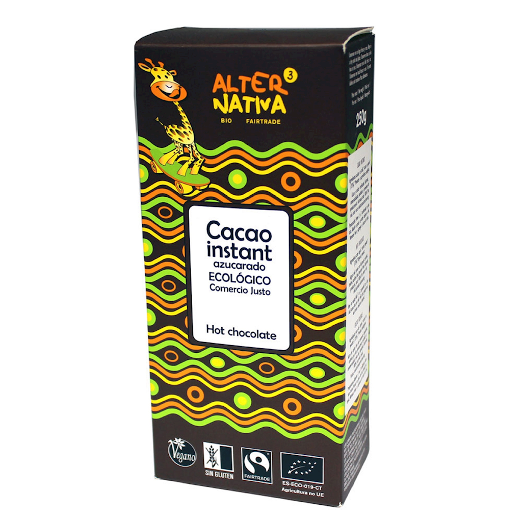 CZEKOLADA DO PICIA FAIR TRADE BEZGLUTENOWA BIO 250 g - ALTERNATIVA3
