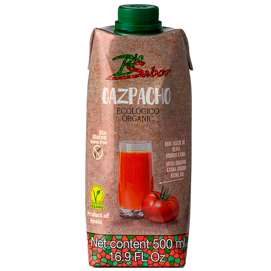 GAZPACHO (HISZPAŃSKA ZUPA WARZYWNA) BEZGLUTENOWA BIO 500 ml - BIOSABOR