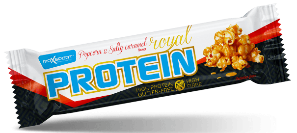 BATON PROTEINOWY O SMAKU POPCORN - SŁONY KARMEL W POLEWIE KARMELOWEJ...